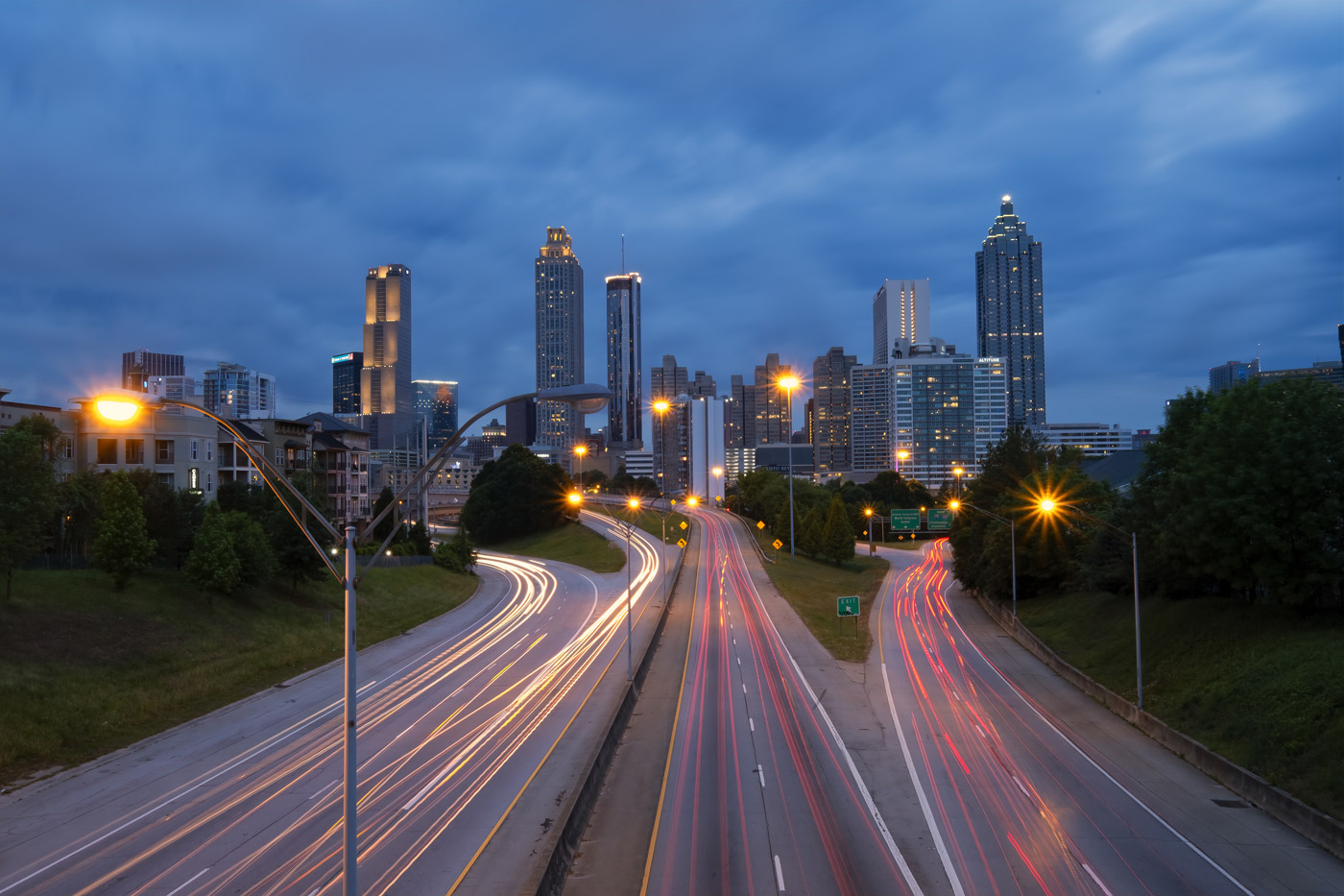 Driving through Atlanta, Georgia