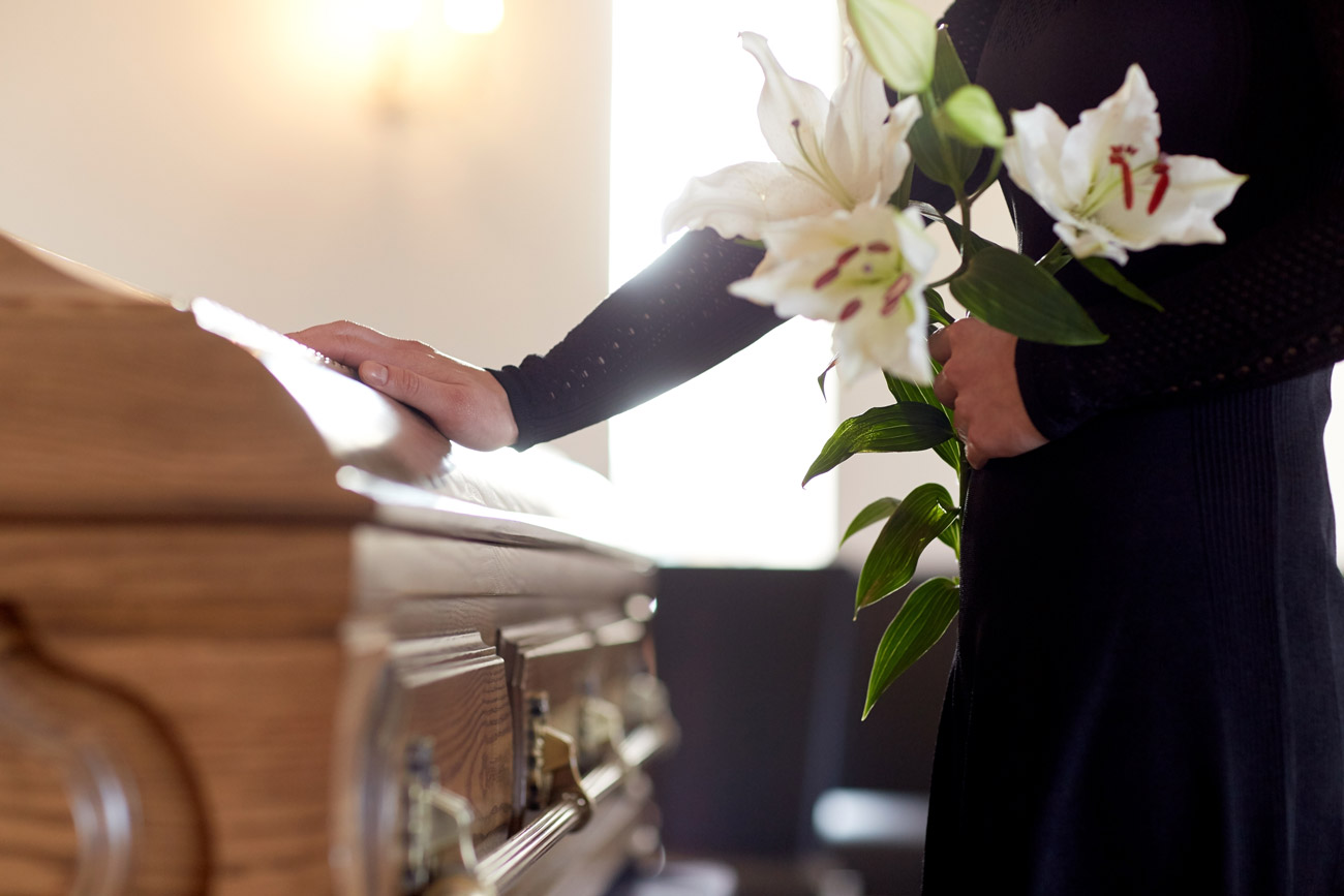 Funeral held by a service provider with a surety bond