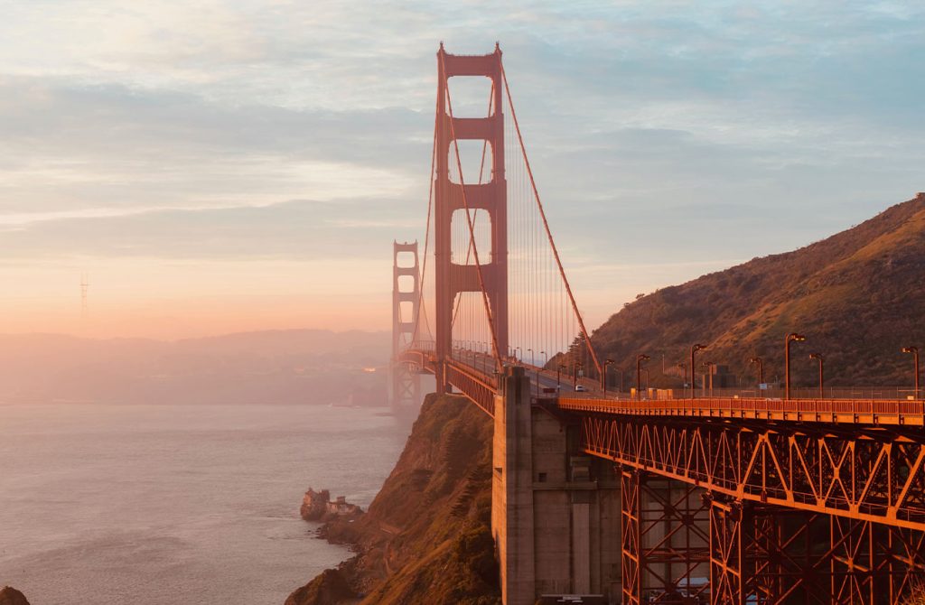 Golden Gate Bridge in San Francisco California