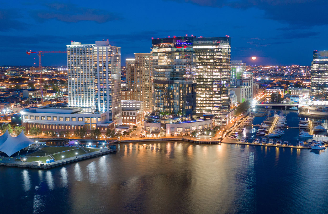Baltimore Maryland cityscape