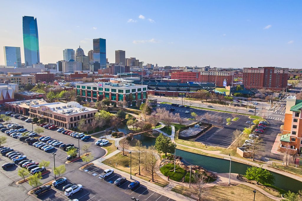 Oklahoma City skyline at midday