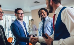 ZipBonds agent shaking hands with a client