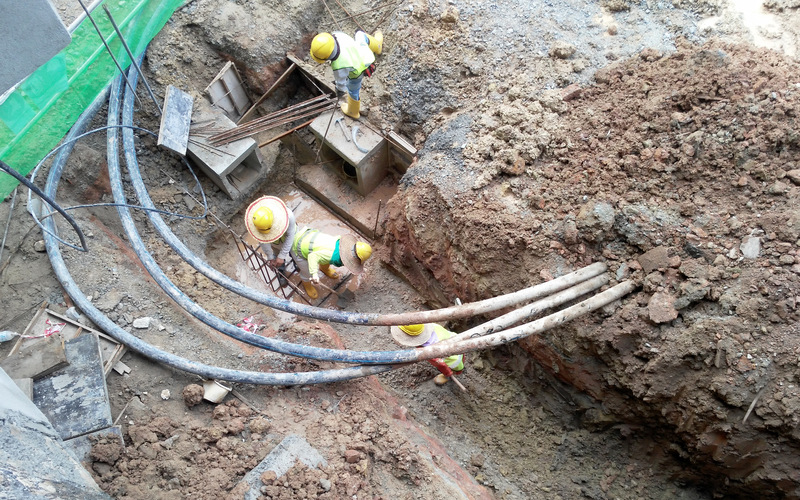 Contractor installing fiber optic broadband infrastructure under BEAD Program with surety bond support