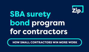 SBA surety bond program for contractors infographic feature