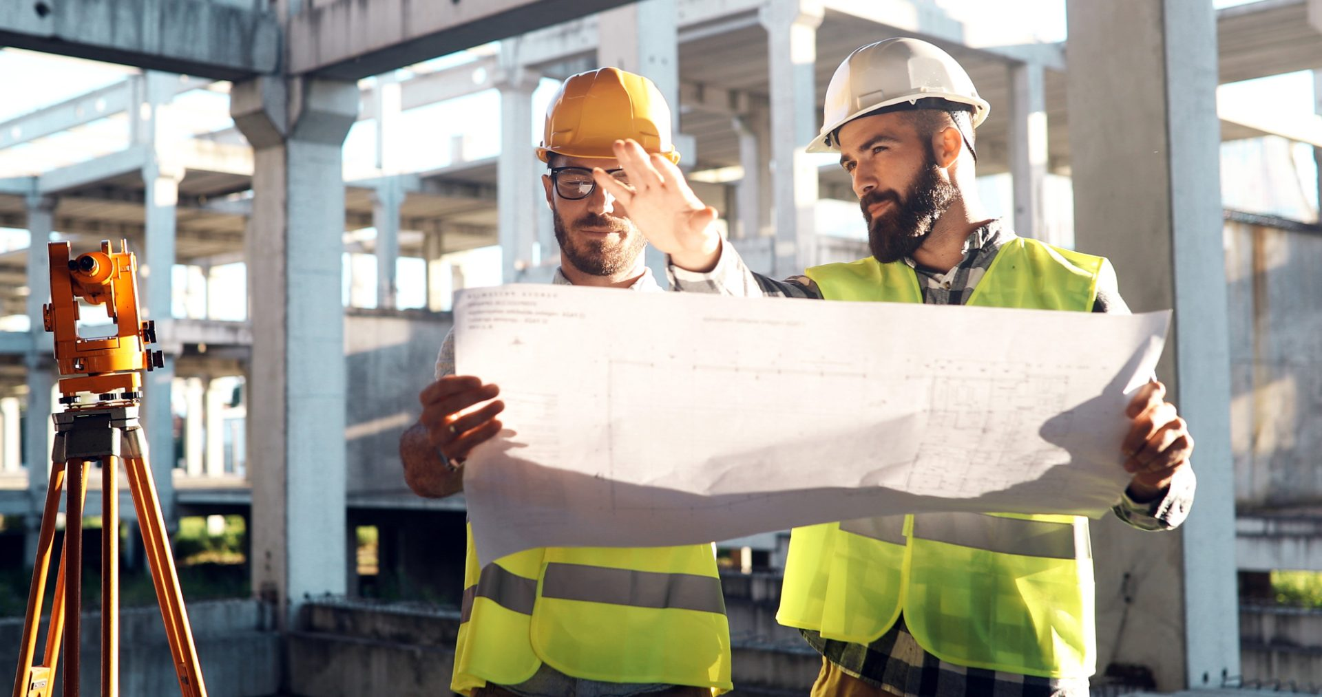 Georgia contractors working on a large construction project